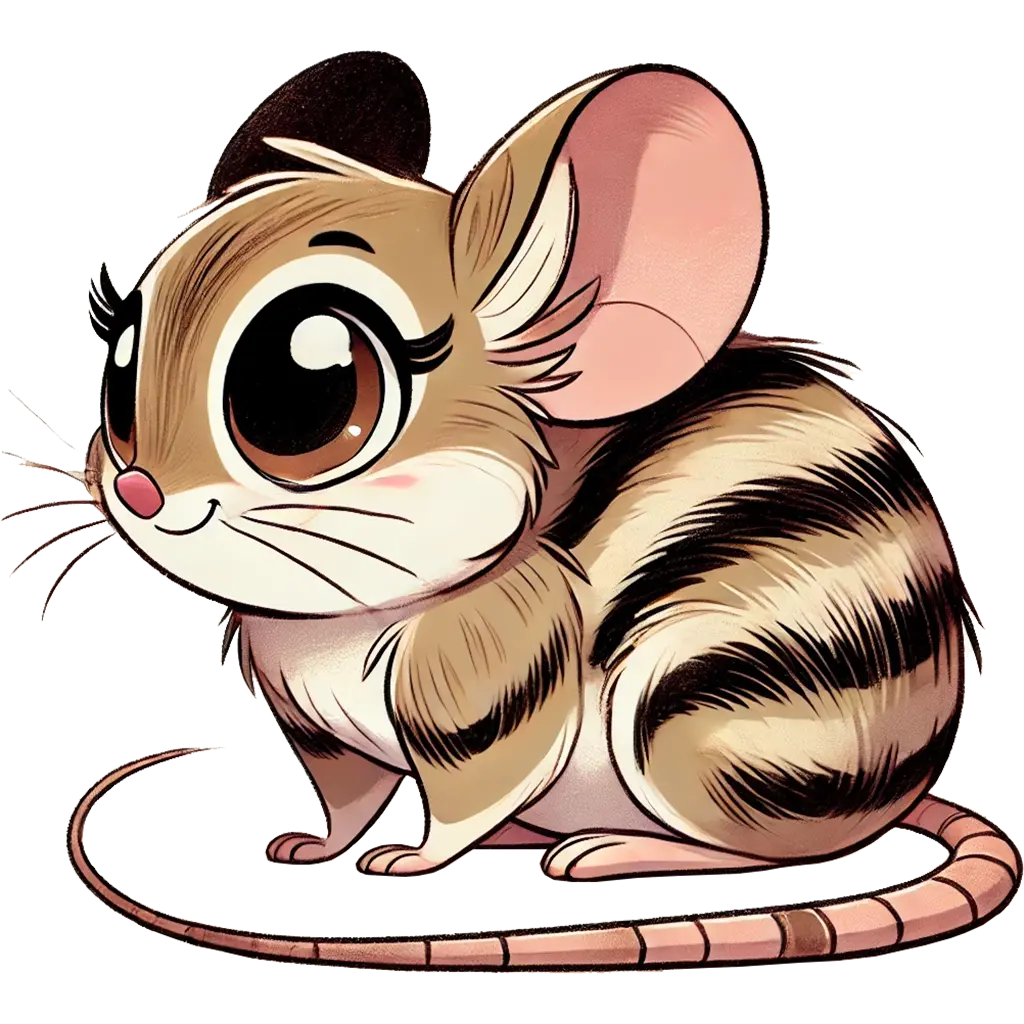 Barbary Striped Grass Mouse